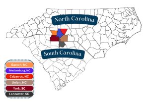 service areas counties